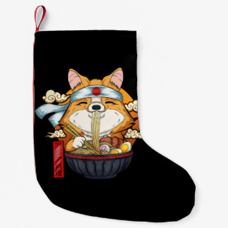 Corgi Gift | Ramen Kawaii Corgi Puppy Japanese Small Christmas Stocking