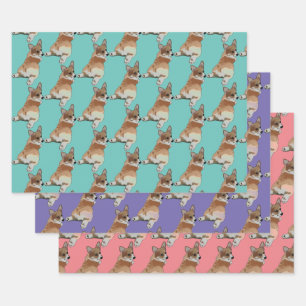 Corgi Gift Wrap Set