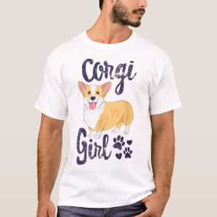 Corgi Girl Women Puppy Mom Dog Mama Lover Gift T-Shirt