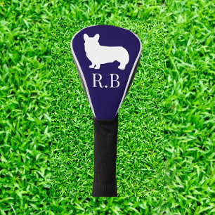 Corgi Golf Blue Navy Head Cover