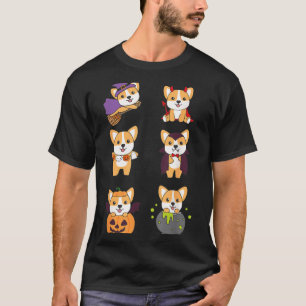 Corgi Halloween Costume Dogs Halloween T-Shirt