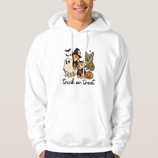 corgi halloween costume  hoodie (Front)