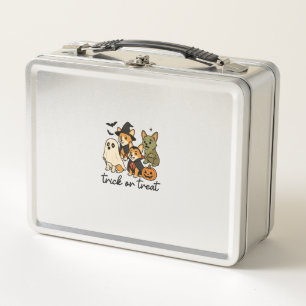 corgi halloween costume  metal lunch box