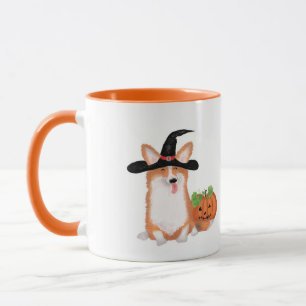 Corgi Halloween mug