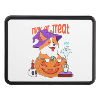 Corgi Halloween Trailer Hitch Cover