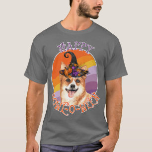 Corgi Happy Howloweenfunny Halloween Dog Lover309 T-Shirt