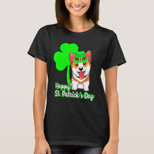 Corgi Happy St Patricks Day T-Shirt