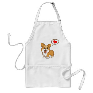 Corgi Heart Apron