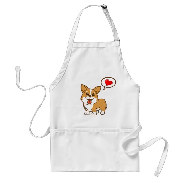 Corgi Heart Apron (Front)