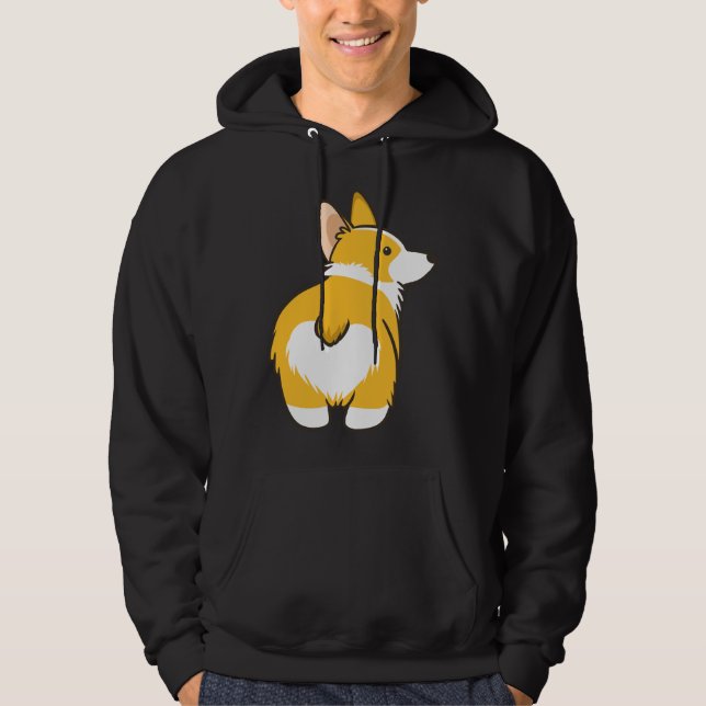 Corgi Heart Butt     Hoodie (Front)