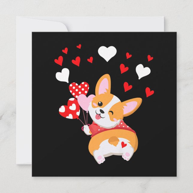 Corgi Heart ,Guess What Corgi Butt Invitation (Front)