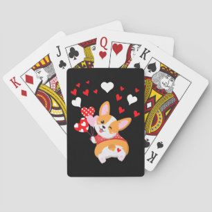 Corgi Heart ,Guess What Corgi Butt Playing Cards