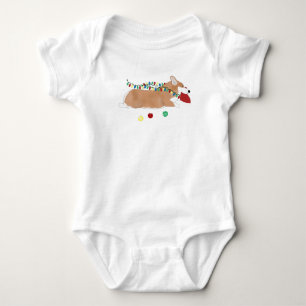 Corgi Holiday Baby Bodysuit