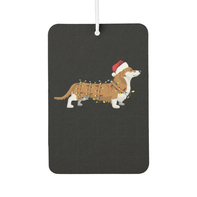 Corgi Holiday Christmas Light Essential T-Shirt Air Freshener (Front)