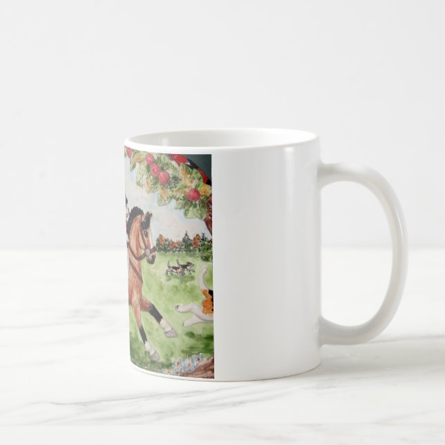 Corgi Huntsman Rides to Hounds Coffee Mug (Right)