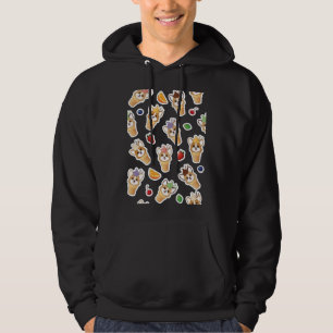 Corgi Ice Cream Cone Pattern Hoodie