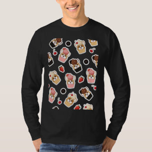 Corgi Ice Cupcake Pattern T-Shirt