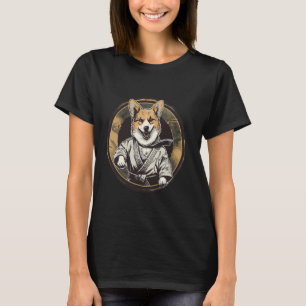 Corgi in Jiu Jitsu Gi BJJ Life Karate Taekwondo wr T-Shirt