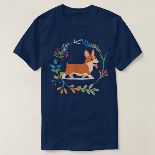 Corgi In Pocket Funny Corgi Crazy Dog Lover  T-Shirt (Design Front)