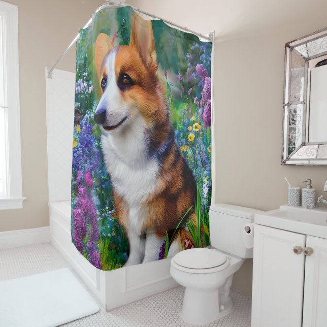 Corgi in the Garden (In Situ)