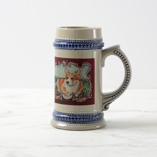 Corgi in the Garden! Beer Stein (Right)