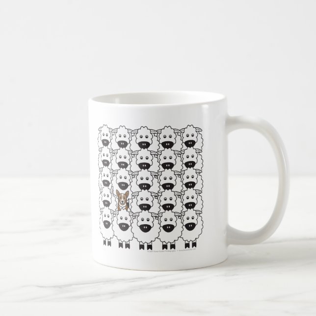Corgi in the Sheep Coffee Mug (Right)