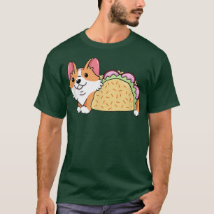 Corgi Inside Taco , Funny Cute Dog  T-Shirt