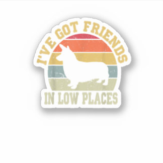 Corgi I'Ve Got Friends In Low Place Vintage Dog Co