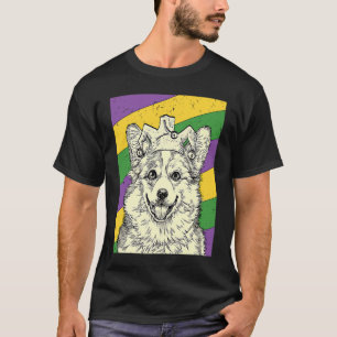 Corgi Jester Mardi Gras Dog Mom or Dad T-Shirt