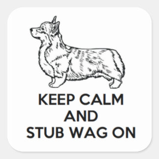 Corgi "Keep Calm" Stickers