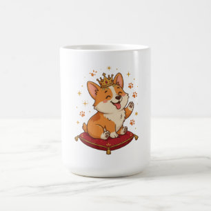 Corgi King Mug Cute Corgi Lover Gift Royal Crown 