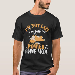 Corgi Lazy Sleeping Dog Funny T-Shirt