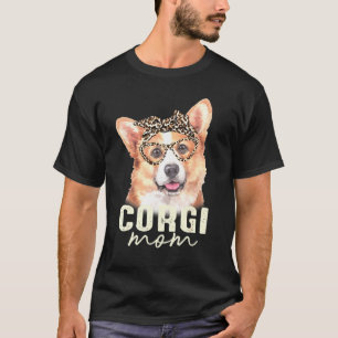 Corgi Leopard Print Bandana Dog T-Shirt