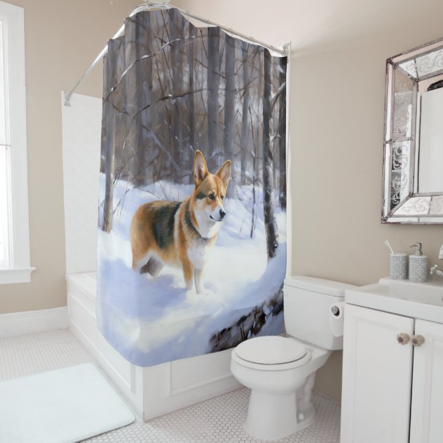 Corgi Let It Snow Christmas (In Situ)