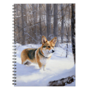 Corgi Let It Snow Christmas Notebook