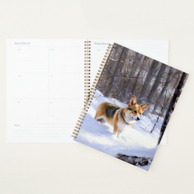 Corgi Let It Snow Christmas Planner (Display)