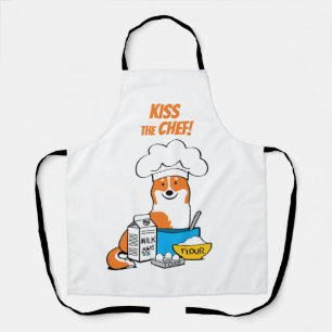 Corgi Life Apron Red w. Tail 1