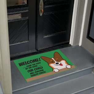 Corgi Life Door Mat Tricolor v1