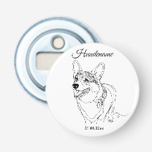 Corgi Line Art personalized dog