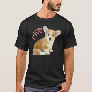 Corgi Love Is Dog Mom Dad Puppy Pet Women Men Kid T-Shirt