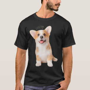 Corgi Love Is Dog Mom Dad Puppy Pet Women Men Kids T-Shirt