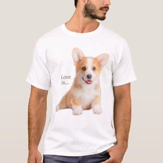 Corgi Love Is Dog Mom Dad Tee Puppy Pet Women Men