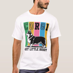 Corgi Love Shirt Vintage Engraving Dog Silhouette_