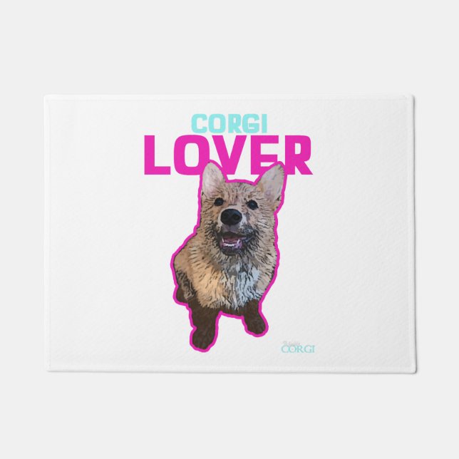 Corgi Lover Doormat (Front)