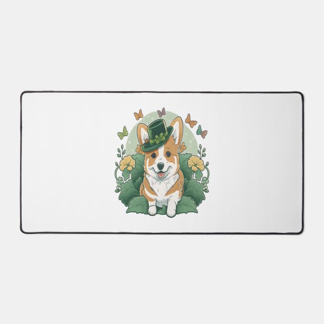 Corgi Lover Shamrock Jour de la Saint Patrick heur (Recto)