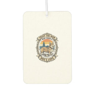 Corgi Lover Shirt Vintage Dog Dad Engraving Design Air Freshener