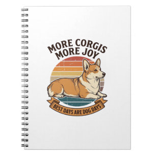 Corgi Lover Shirt Vintage Engraving Dog Quote Desi Notebook