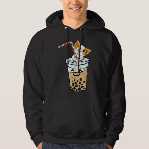 Corgi Loves Bubble Tea Hoodie