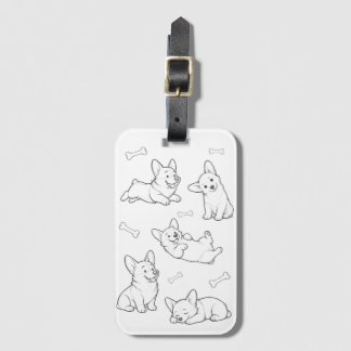 Corgi Luggage Tag Cute Dog Travel Tag