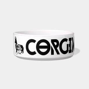 Corgi Mafia Medium Pet Bowl
